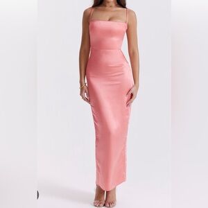 🌸 House of CB Costanaza Maxi Dress - Bright Peach - XLarge 🍑